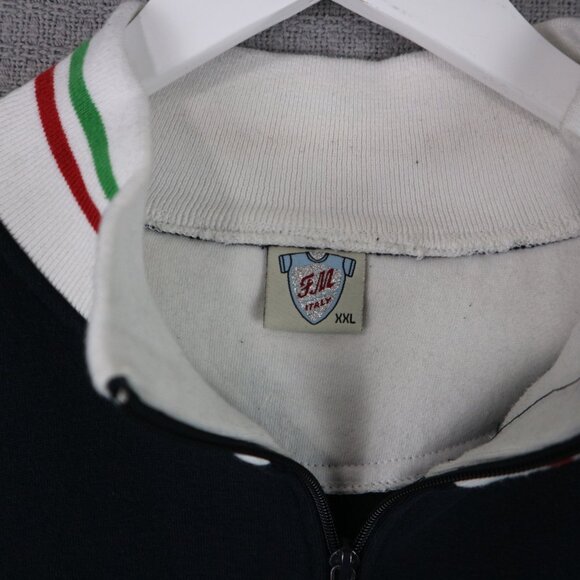 Italia Y2K Italy Track Zip Mens XXL Vintage - Picture 8 of 8
